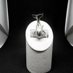 Sterling Silver Dolphin Ring