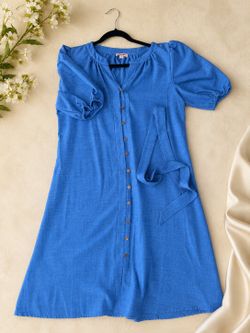 Soft summer blue dress