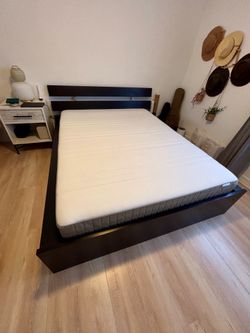 Queen Bed Frame + Mattress