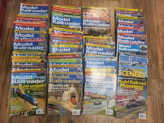 Set Of 89 Asst. Model Railroader Model Train Magazines - Plus 3 Extras