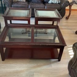 3 Piece Coffee And End Tables