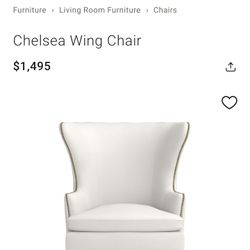 Chelsea Wing Back Chair Light Grey