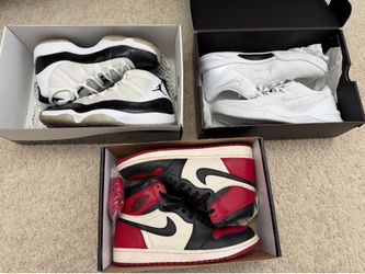Jordan 1, Jordan 11, and Kobe 8 for sale