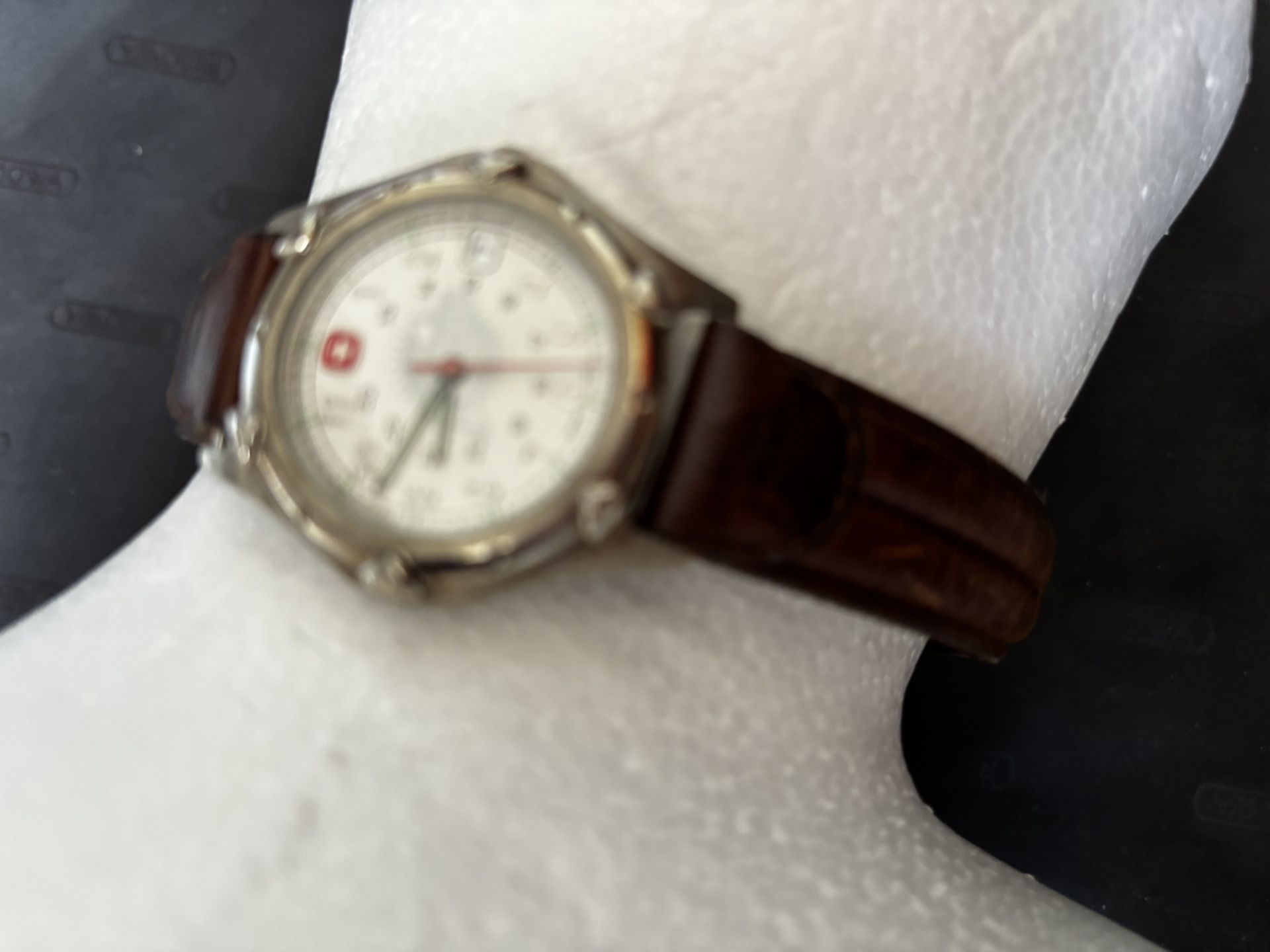 Vintage Wenger Sak Date Watch Swiss Quartz Wristwatch y2k timepiece unisex rare 