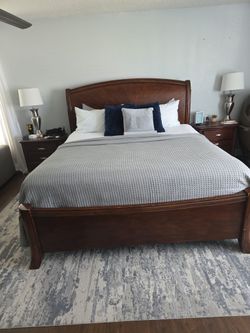 King Bed Frame & Night Stands
