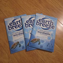Earth Breeze Laundry Detergent Eco Sheets – 3 Pack