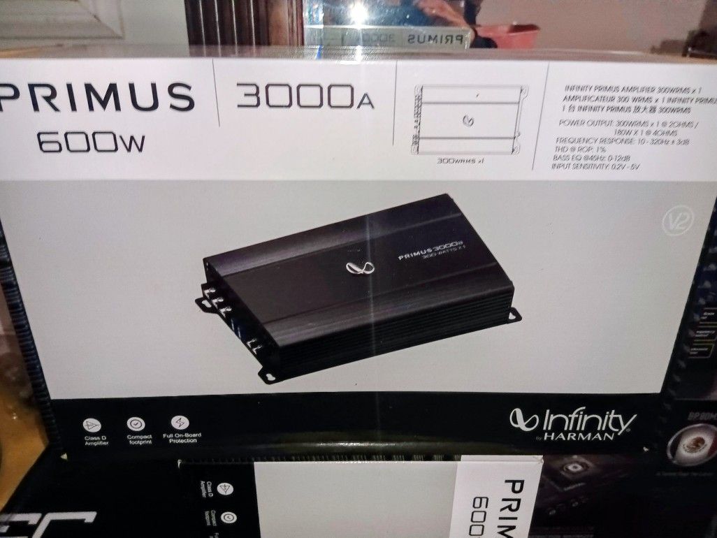Infinity 600 Watts 2 Ch Amplifier Brand New In The Box