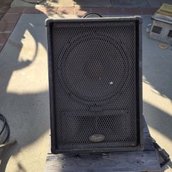 Stageworks and Squire PA speakers.