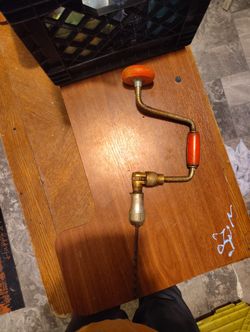 Vintage Hand-Held Screwdriver Crank Drill  