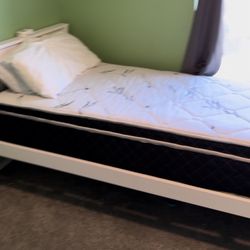 Twin Bed With Pillow Top Mattress