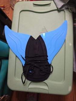 Blue Mermaid Monofin / Swim Flipper (Great Condition)