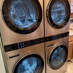 2 LG STUDIO STACK WASHERS &  DRYERS