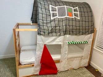 IKEA Kura Kids Loft Bed with Tent and mattress - Price to Sell!!!