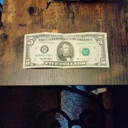$5 Bill 1995