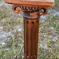 Wooden Pedestal 