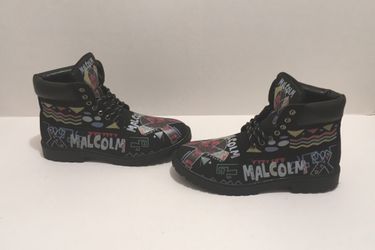 Black Malcolm X Boots ( Limited Edition) 