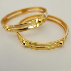 Indian Jewelry 22k Pure Gold Plated Bangles for women ( Never Fades )