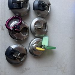 💪 Lot of Heavy Duty Disc Locks – Used