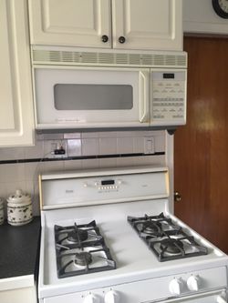 Gas stove and microwave