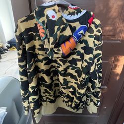 BAPE Camo Shark Full Zip Up Hoodie