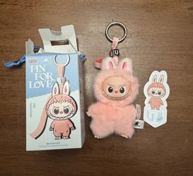 Pin For Love Mini Labubu Pink Letter U. New & Authentic