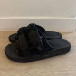 Suicoke Moto-Cab Sandal/Slide Men’s Size 9 Black Fur