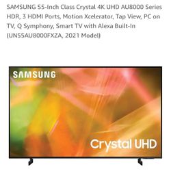 SAMSUNG  55 INCH CLASS CRYSTAL 4K UHD TV