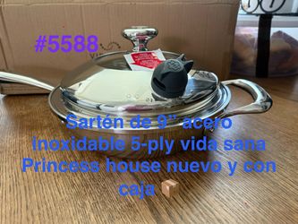 SartΓ©n de 9β 5ply de vida sana π princess house todo nuevo y con caja π¦