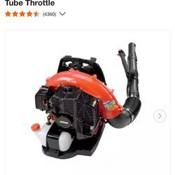 216 MPH 517 CFM 58.2cc Gas 2-Stroke Backpack Leaf Blower with Tube Throttle 3.8k