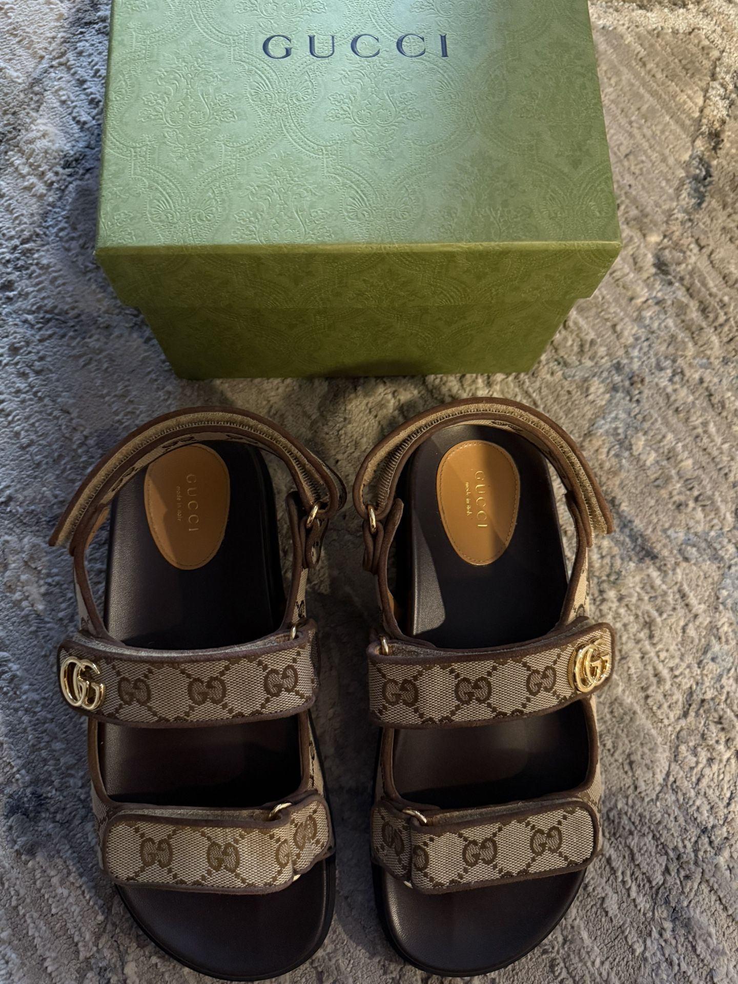 Gucci Moritz Sandals Size 40 1/2 Or US 10 women’s