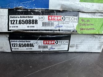 New Slotted And Drilled Rotors For 99-02 Ford Expedition Lincoln Navigator 