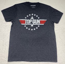 Top Gun Maverick Jet Fighter Logo Mens Medium Goose 80s Movie Comfy Tee