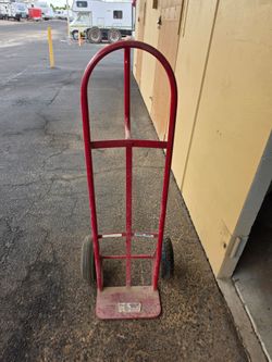 Red Steel Hand Truck Dolly