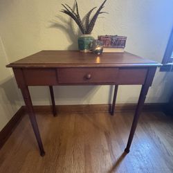 Small Vintage Pine Desk or Side Table 