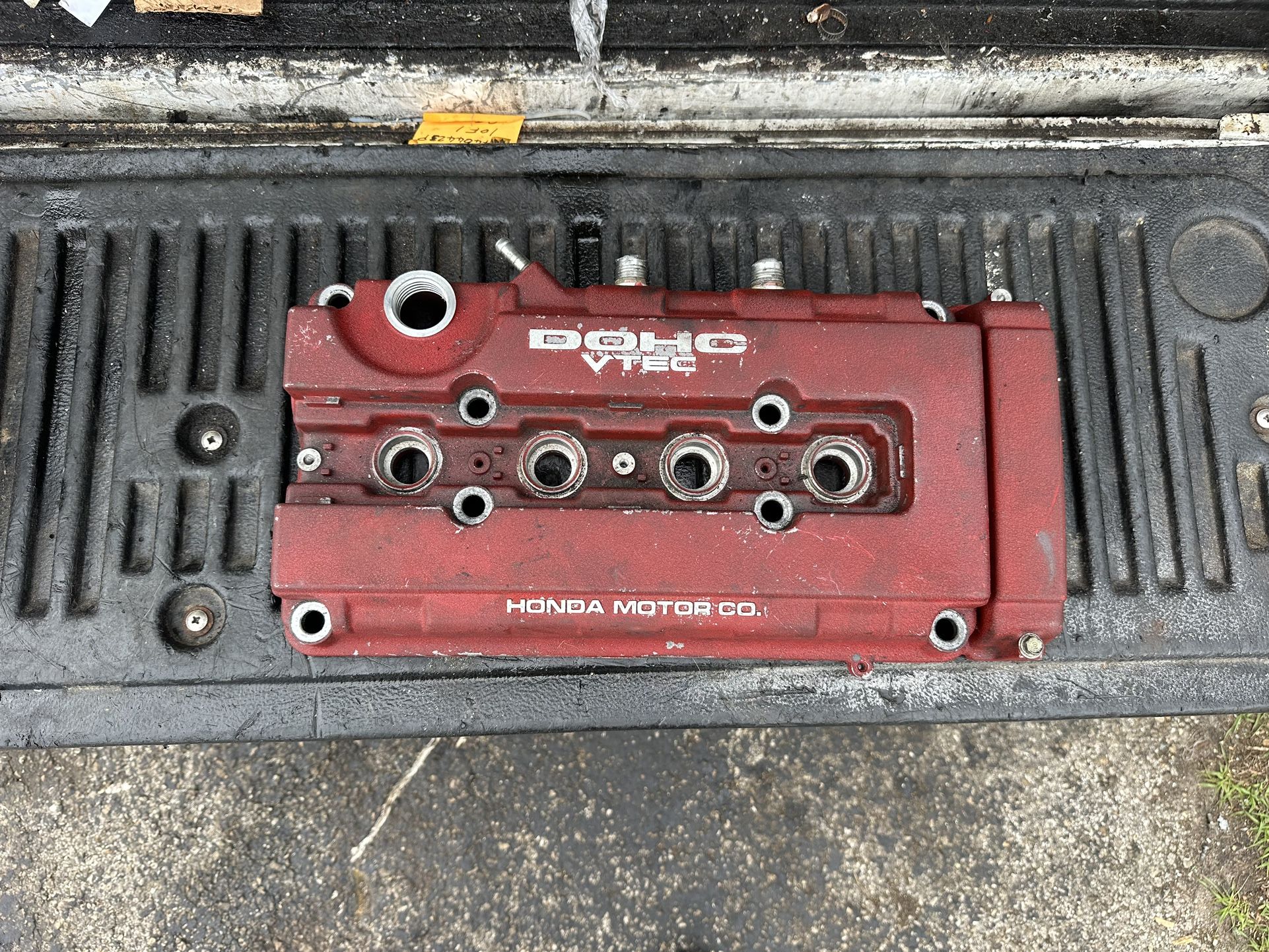 B16 B17 B18 B20 VTEC VALVE COVER HONDA ACURA B SERIES TAPPED WEDLED BUNGS