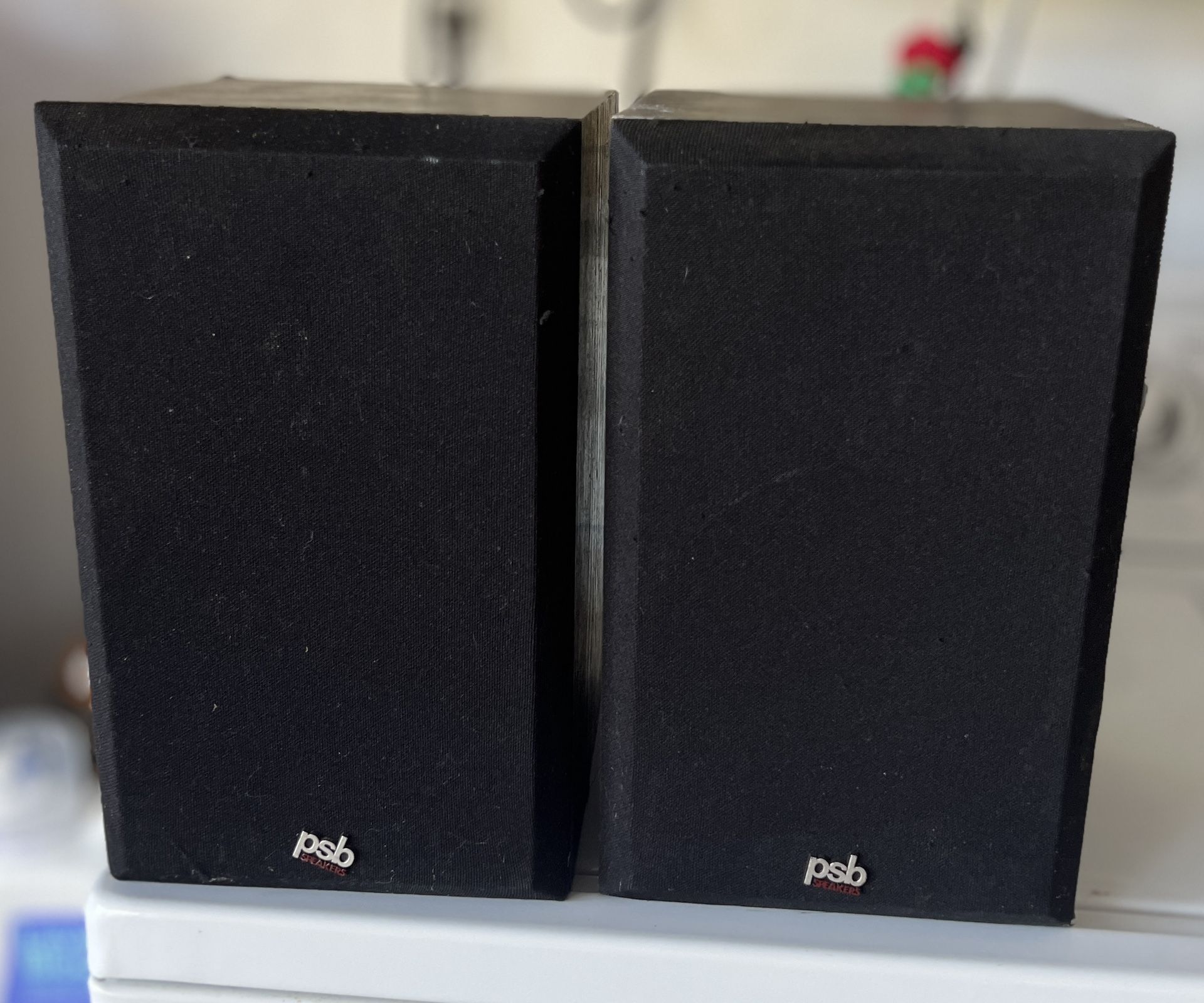 Pair of PSB The Amazing Alpha Wooden Speakers Made in Canada L1W 3K1