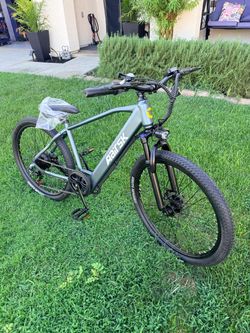 Aairsk 26'' Electric Mountain Bike for Adults, 748W Peak Motor Ebike for Teens, 36V 10AH Lithium Battery, Top Speeds 22MPH, Front Fork Suspension, UL2