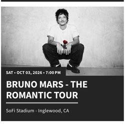 Bruno Mars ticket
