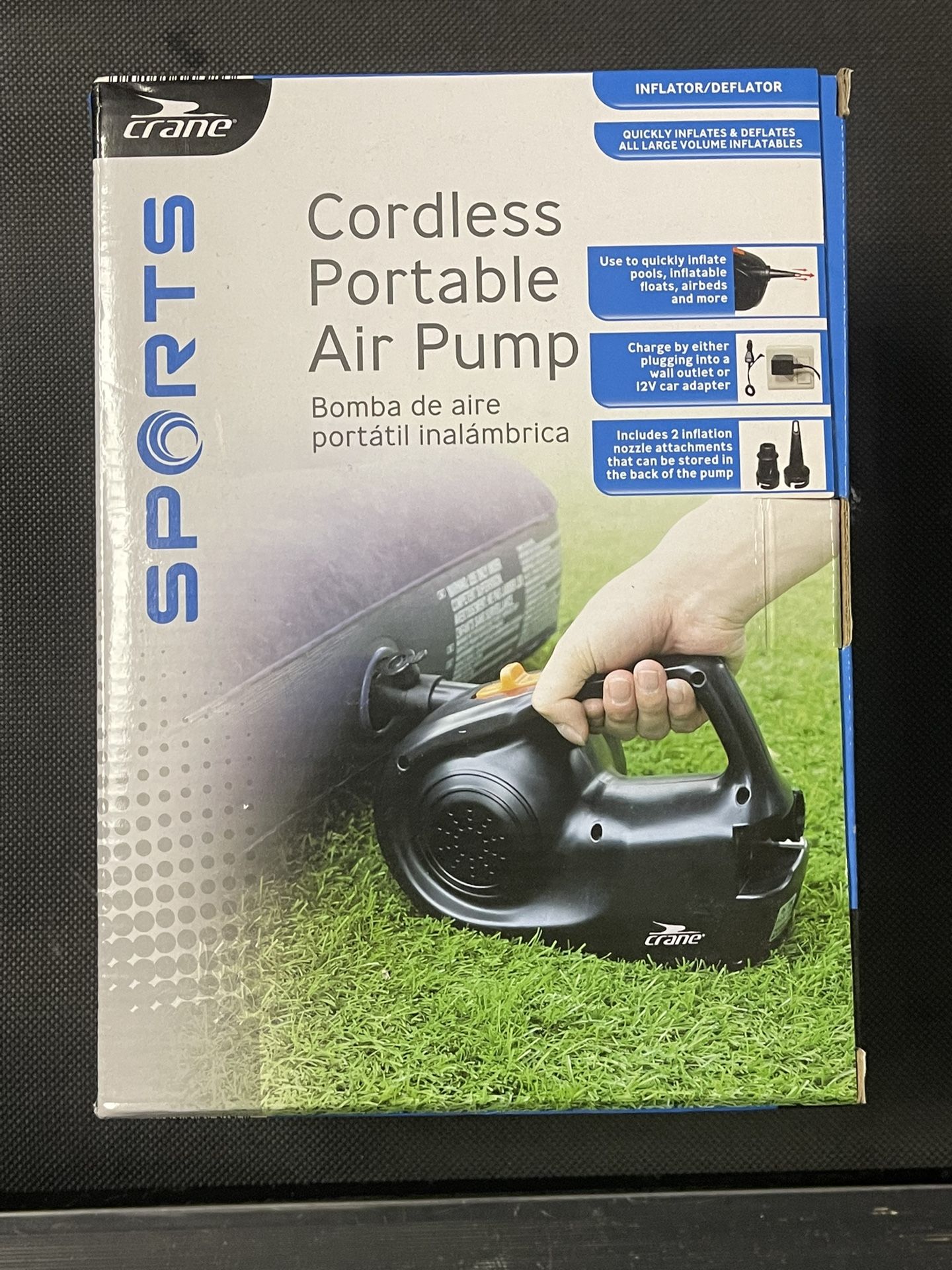 Cordless portable air pump - Bomba De Aire Inalámbrico