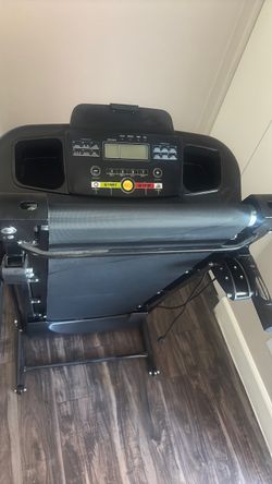 Black Portable Treadmill with Digital Display
