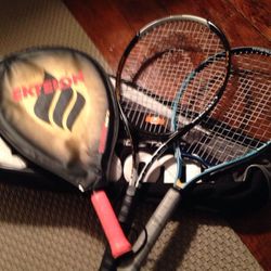 Tennis rackets with bag