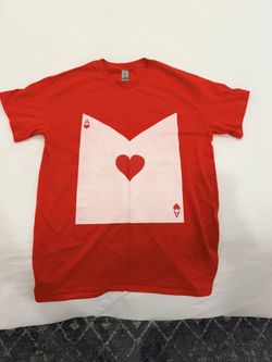 Ace Of Hearts Shirt Size Small Playing Card Costume