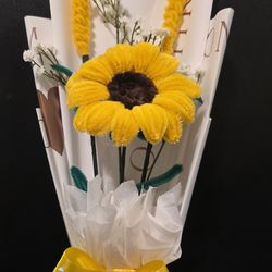 Flores de limpiapipas para el 21 de marzo flores amarillas 😍