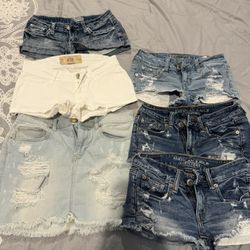 Women’s/Juniors’ Shorts, Skirt, Size 00
