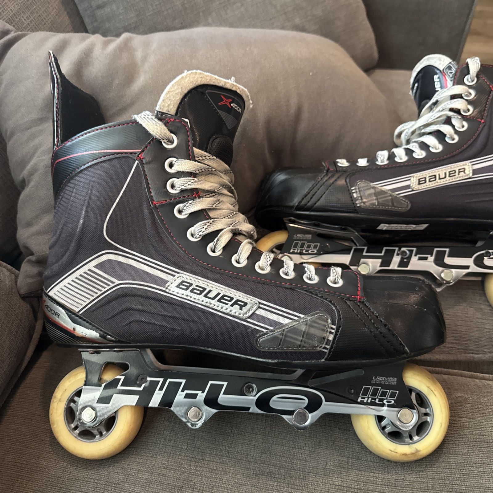 Bauer Inline Roller Street Hockey Skates Us Men’s 13.5 / 12 R X400R