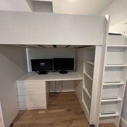 IKEA SMASTAD Loft Bed With Desk