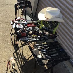 12V Power Converters Hand / Power tools 18V battery portable fan fishing rods reels pocket knives pliers wrench cowboy hat folding table 