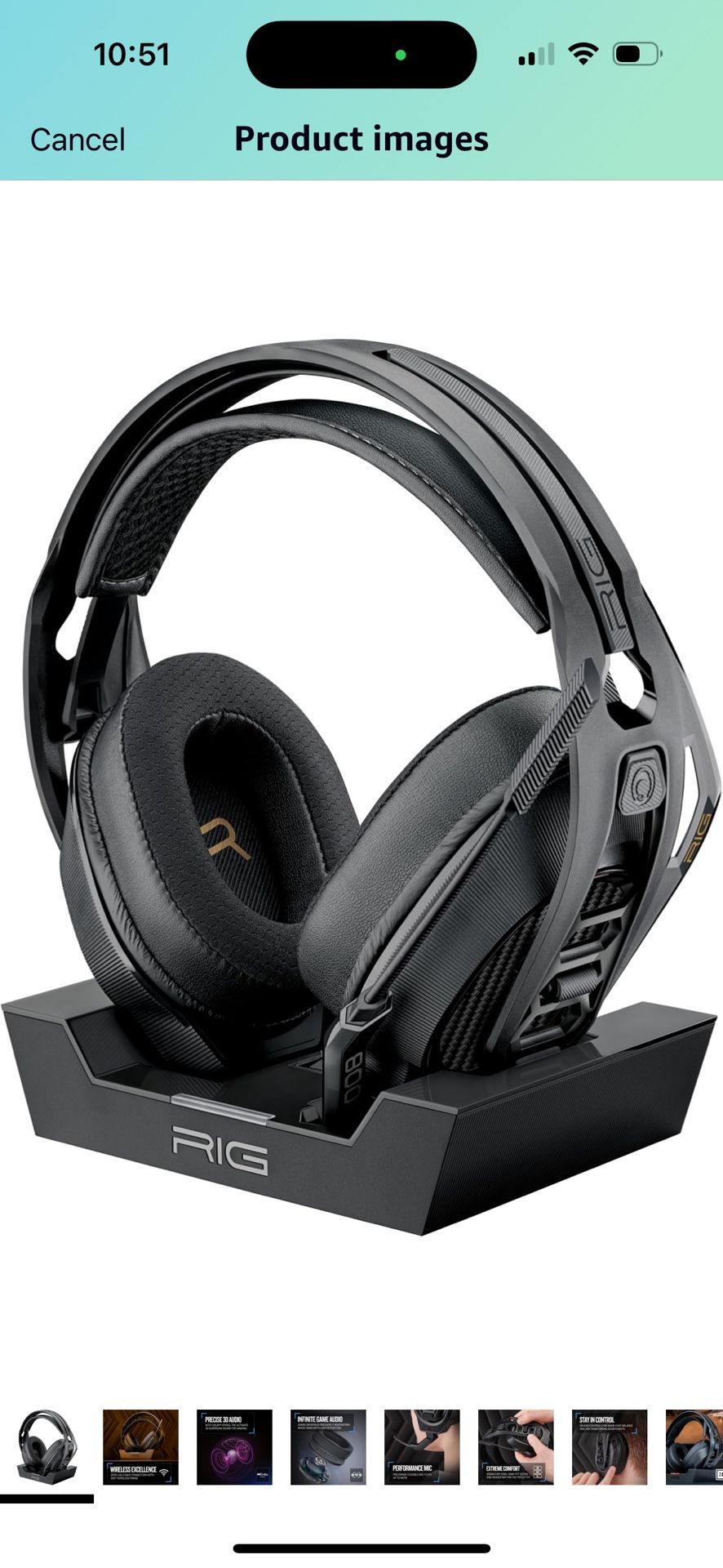 RIG 800 PRO HD Wireless Gaming Headset Multi Function Base Station  Compatible with PC, Mac, PS5, PS4 with Dolby Atmos 3D Audio for Windows  10/11