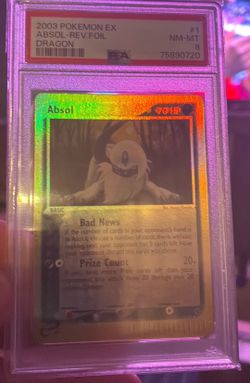 Pokemon Absol Reverse Holo EX Dragon 1/97 2003 PSA 8