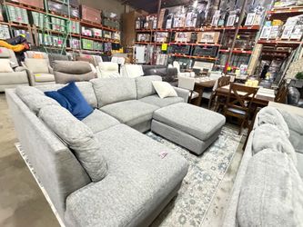 Maycen Sectional couch with ottoman from Costco